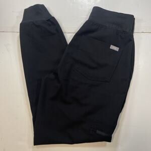 FIGS Womens Zamora Scrub Pants Black Size XXS/Petite Nursing Medical